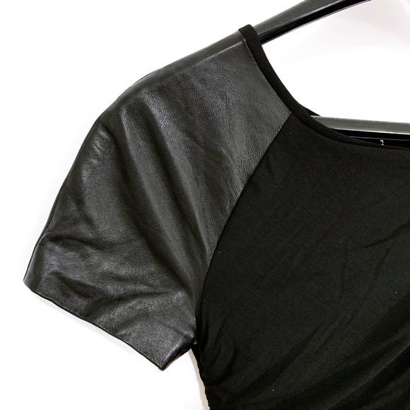 Elizabeth & James Black Draped Bodycon Dress - Picture 5 of 8